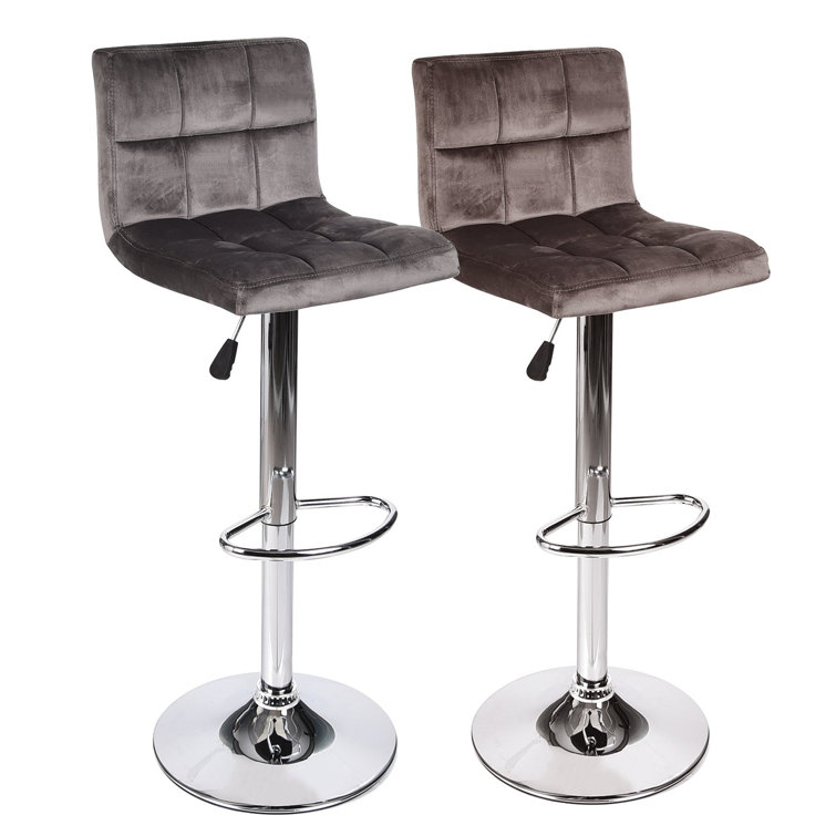 Orren Ellis Dopkins Swivel Adjustable Height Bar Stool & Reviews